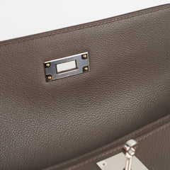 Hermes Pochette Kelly Depeches 25 Gris Etain