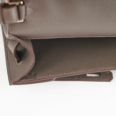 Hermes Pochette Kelly Depeches 25 Gris Etain