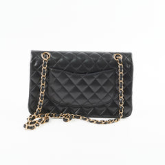 Chanel Classic Lambskin M/L Medium/Large Flap Black