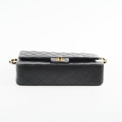 Chanel Classic Lambskin M/L Medium/Large Flap Black