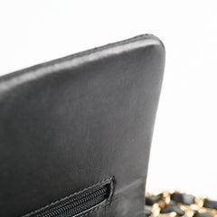 Chanel Classic Lambskin M/L Medium/Large Flap Black