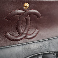 Chanel Classic Lambskin M/L Medium/Large Flap Black