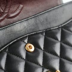 Chanel Classic Lambskin M/L Medium/Large Flap Black