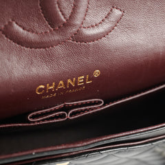 Chanel Classic Lambskin M/L Medium/Large Flap Black