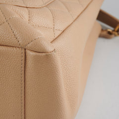 Chanel Caviar Grand Shopping Tote Beige
