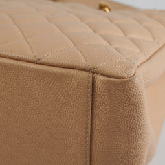 Chanel Caviar Grand Shopping Tote Beige