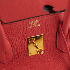 Hermes Birkin 35 Clemence Rose Lipstick- Stamp O 2011