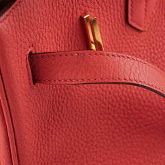 Hermes Birkin 35 Clemence Rose Lipstick- Stamp O 2011