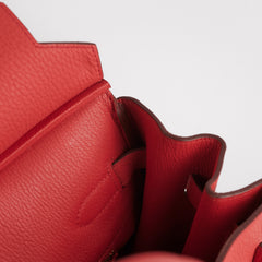 Hermes Birkin 35 Clemence Rose Lipstick- Stamp O 2011