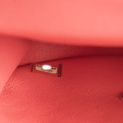 Chanel Lambskin Reverse Chevron Round Flap Bag