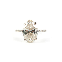 4.05 Labgrown Oval Diamond Ring
