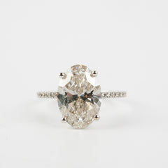 4.05 Labgrown Oval Diamond Ring