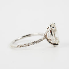 4.05 Labgrown Oval Diamond Ring