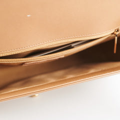 Chanel New Medium Boy Dark Beige Iridescent Patent