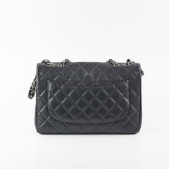 Chanel Jumbo Classic Single Flap Black Caviar Bag