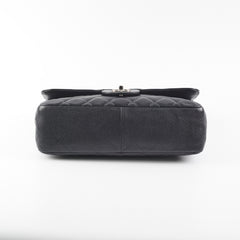 Chanel Jumbo Classic Single Flap Black Caviar Bag
