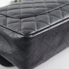 Chanel Jumbo Classic Single Flap Black Caviar Bag