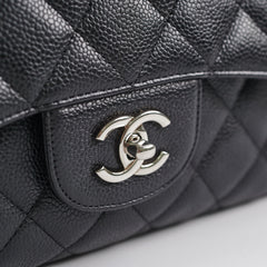 Chanel Jumbo Classic Single Flap Black Caviar Bag