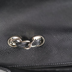 Chanel Jumbo Classic Single Flap Black Caviar Bag