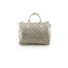 Louis Vuitton Speedy 30 White Denim Monogram Bag