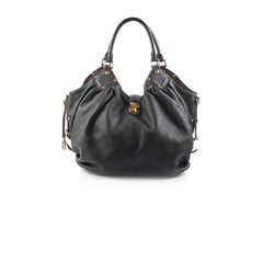 Louis Vuitton Mahina XL Monogram Black Shoulder Bag