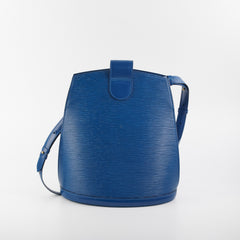 Louis Vuitton Cluny Epi Blue Shoulder Bag