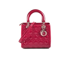 Dior Lady Dior Dark Red Patent Leather