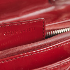 Dior Lady Dior Dark Red Patent Leather