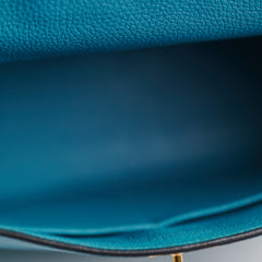 Hermes Kelly 28 Togo Izmir Blue Stamp R Square (2014)
