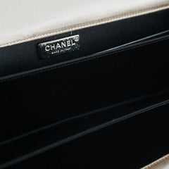 Chanel Lace Bow Clutch Black