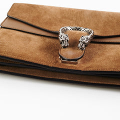 Gucci Dionysus Medium Brown Suede Bag