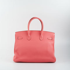 Hermes Birkin 35 Rose Lipstick Togo - Q Square Stamp 2013