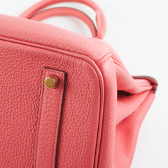 Hermes Birkin 35 Rose Lipstick Togo - Q Square Stamp 2013