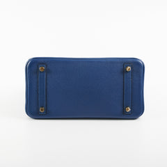 Hermes Birkin 25 Blue Saphir Novillo Y Stamp 2020