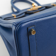 Hermes Birkin 25 Blue Saphir Novillo Y Stamp 2020