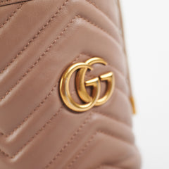 Gucci Marmont Mini Pink Bucket Bag