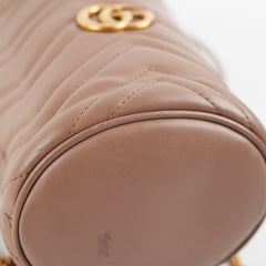 Gucci Marmont Mini Pink Bucket Bag