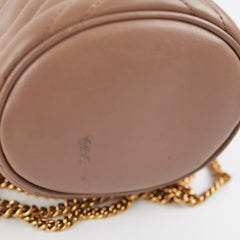 Gucci Marmont Mini Pink Bucket Bag
