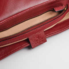 Gucci Marmont Small Black/ Red Shoulder Bag