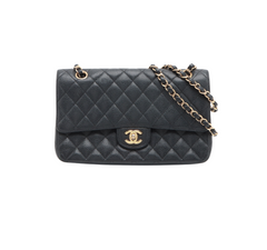 Chanel Classic Flap M/L Medium/Large Caviar Black Bag 15 series