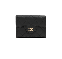 Chanel Caviar Black Fold Wallet