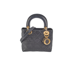 Christian Dior Lady Dior Mini Black Vintage 1997