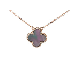 Van Cleef and Alhambra Grey Mother of Pearl MOP Necklace - 2021