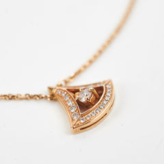 Bvlgari Divas Dream Diamond 18k Pink Gold Necklace 354363