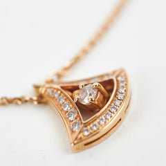 Bvlgari Divas Dream Diamond 18k Pink Gold Necklace 354363