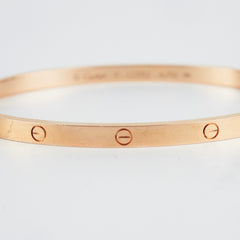 Cartier Love Bracelet Rose Gold 17