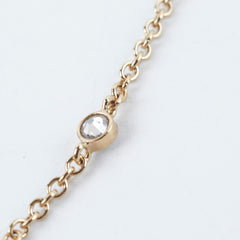 Christian Dior CD Gold Rhinestone Pearl Drop Necklace Costume Jewellery