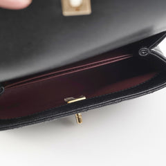 Chanel Small Coco Handle Caviar Black