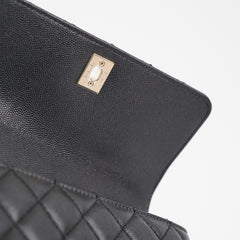 Chanel Small Coco Handle Caviar Black