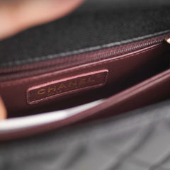 Chanel Small Coco Handle Caviar Black